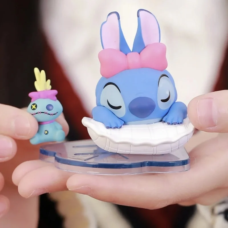 

Аутентичные Miniso Lilo Stitch Rabbit, зимняя история, модная игрушка, фигурка слепых коробок для автомобиля, украшение для рабочего стола, подарки на день рождения для девочки