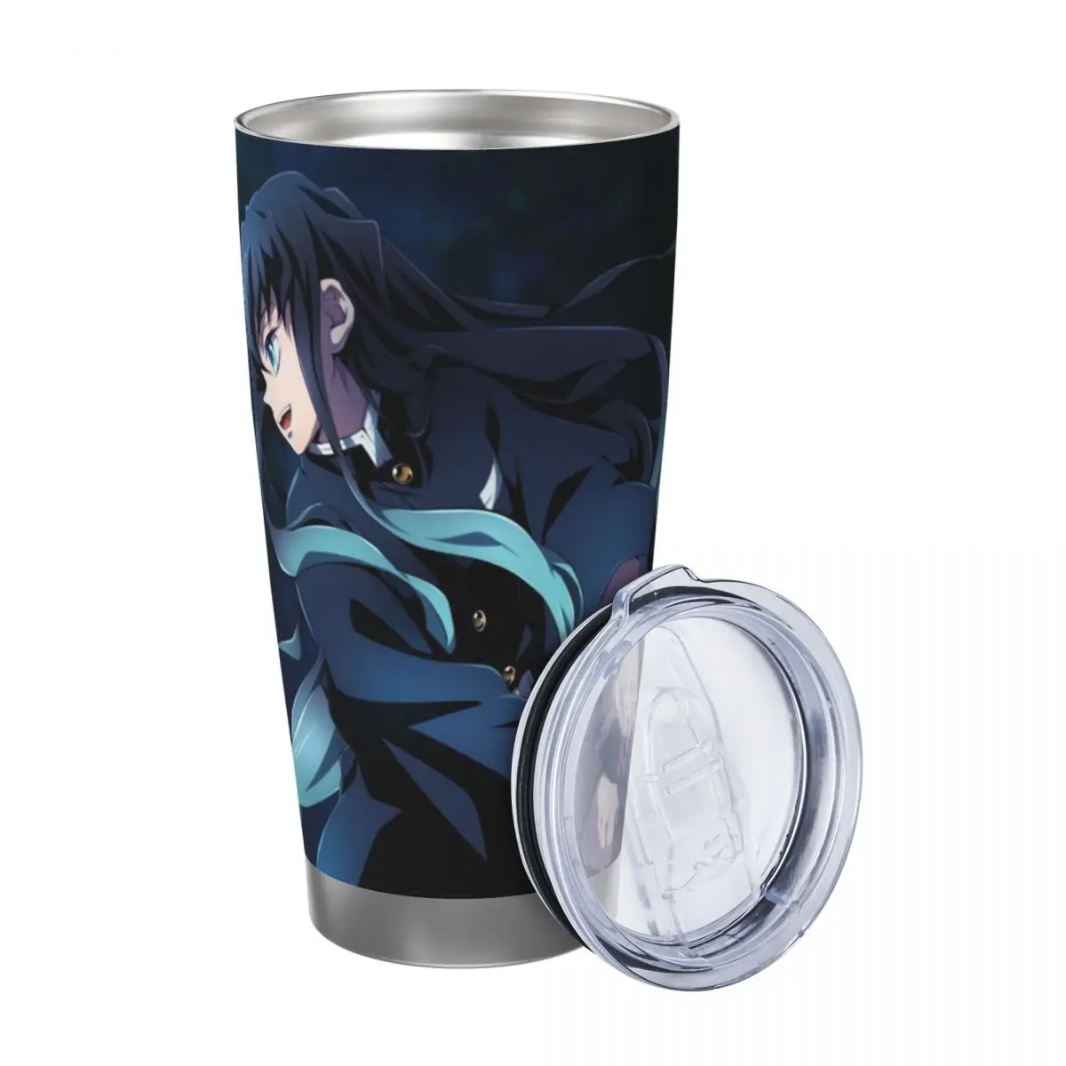 Muichiro Tokito Demon Slayer 20oz Stainless Steel Insulated Thermal Coffee Car Cup Cold Hot Mugs Vacuum Flask