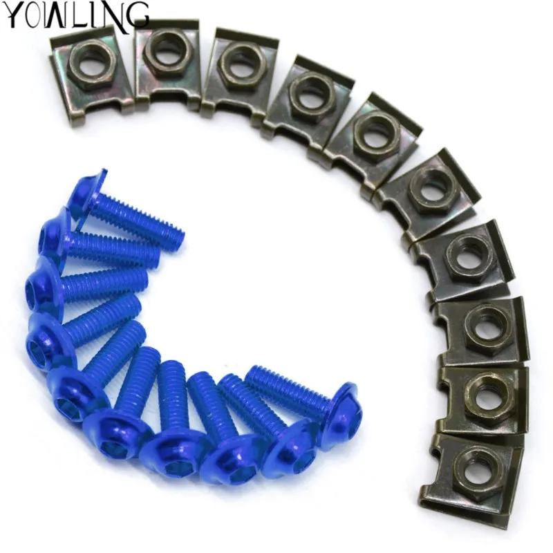 دراجة نارية الألومنيوم هدية البراغي سباير السحابة كليب مسامير الجوز ل VOGE 525R 250RR 300RR 300AC 500AC 650DS 250 300 RR 500 التيار المتناوب #5