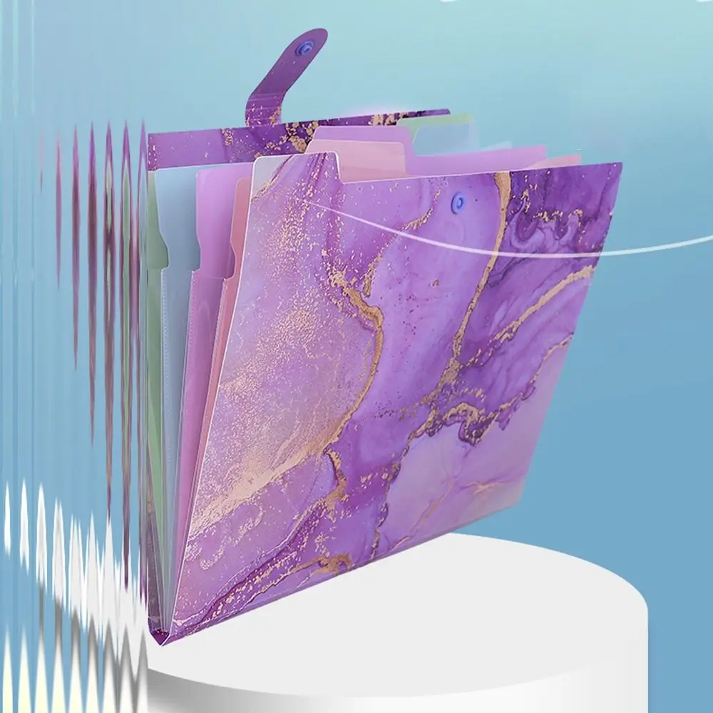 Multi Layered Document File Folder Paintings Collection Book Archives Bag Binder Contract Clamp PP