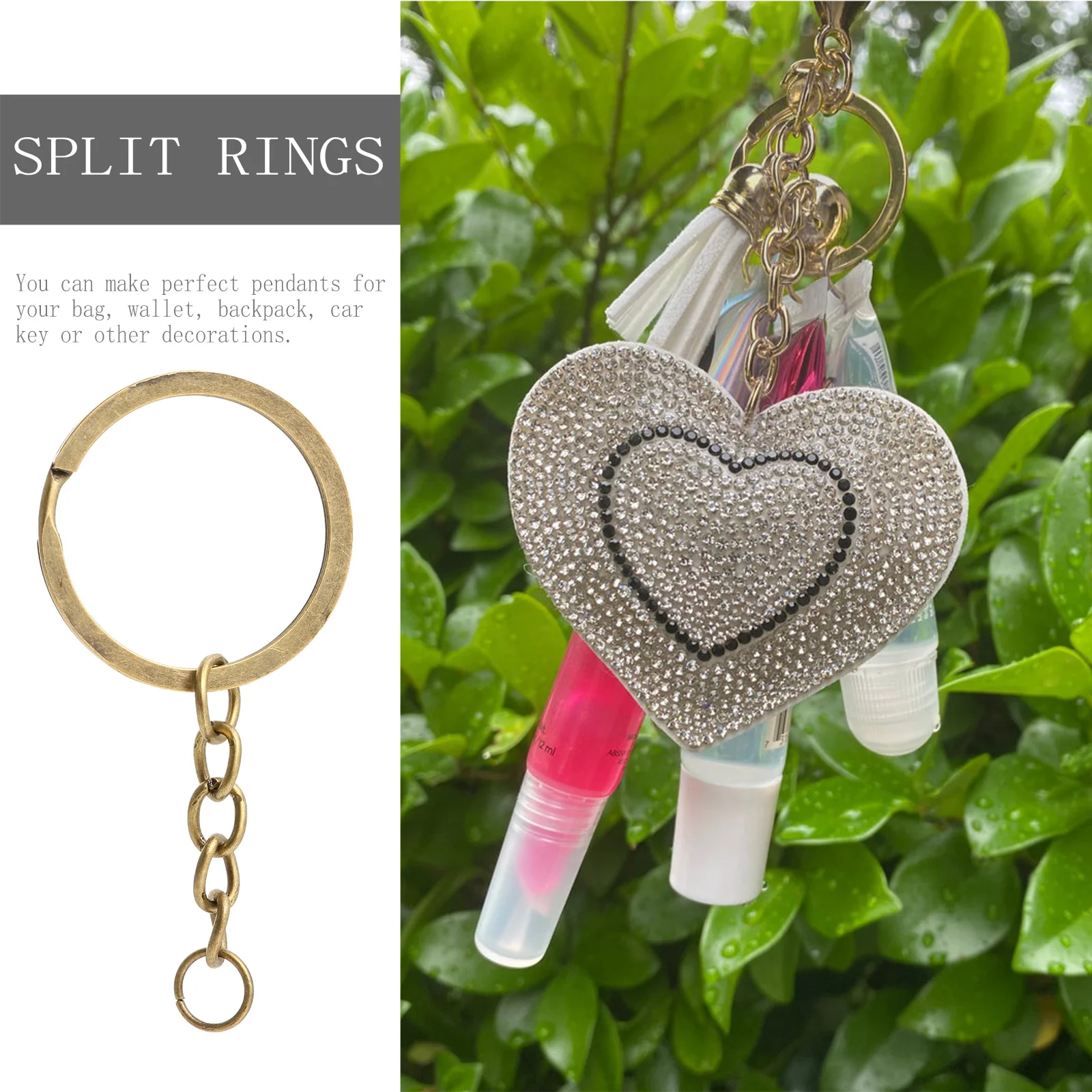 

Split Keychain Ring Split Key Chain Rings Key Chain Charms DIY Key Chain Ring DIY Key Chain Accessory