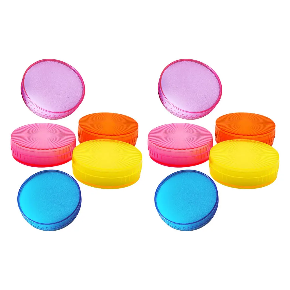 10pcs Sponge Finger Wet Moistener Cash Counting Fingertip Tool For Money Handling Bank Office Use Non Slip Grip Pad Document