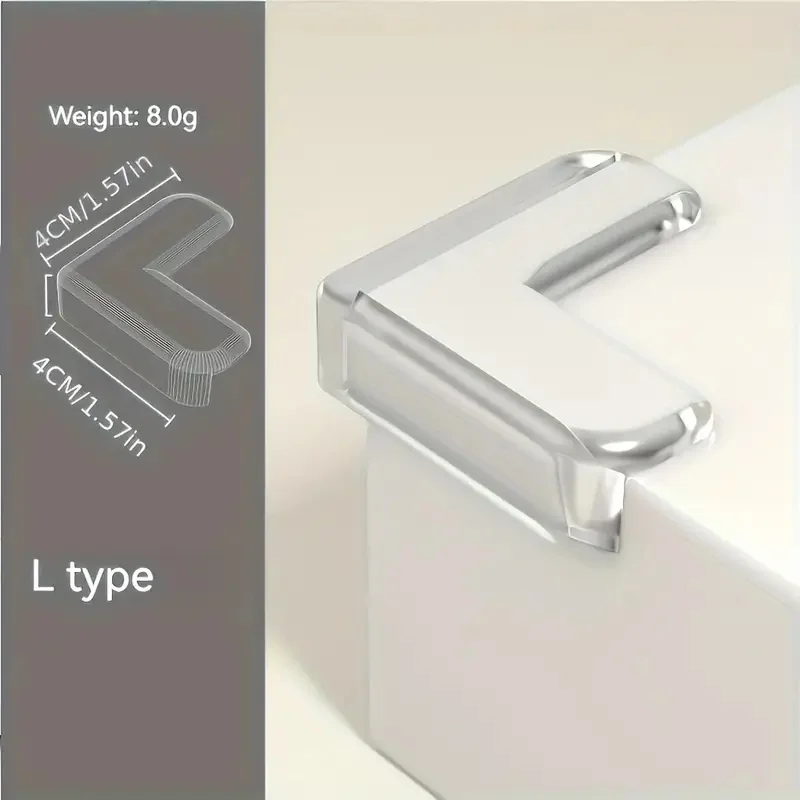 5/10 قطعة واضح المضادة للتصادم طاولة القهوة الأثاث ركن حماة لينة الزاوية تغليف غرفة المعيشة ديكور