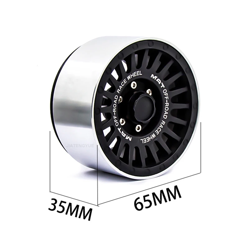 Piasta koła ze stopu 2,2 cala 1:10 do zdalnie sterowanych samochodów terenowych z blokadą, piasta koła do opon do samochodów RC SCX10 TRX-4, ulepszone części do opon