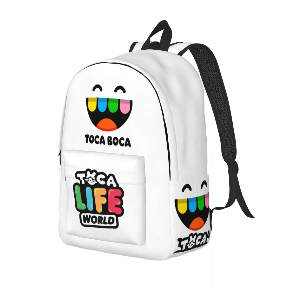 Mochila deportiva para hombre y mujer, bolso de lona para ordenador portátil