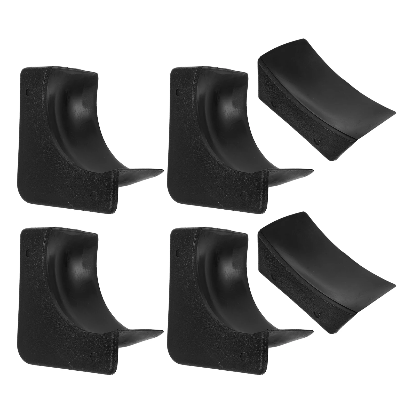 

6pcs Pool Table Accessories Black Plastic Midtail Bag Side Pockets Billiard Mini Desktop Gaming Football Table Entertainment