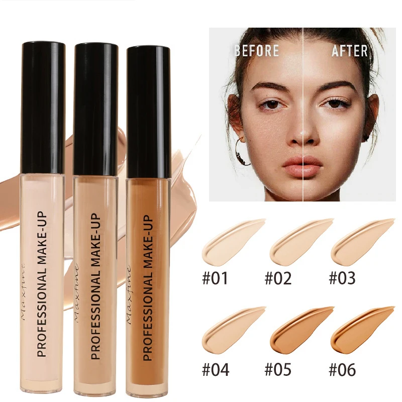 คอนซีลเลอร์เนื้อลิควิด แมตต์ ปกปิดสูง กันน้ำ ควบคุมความมัน บำรุงผิว ติดทนนาน คอนซีลเลอร์สำหรับมืออาชีพ แต่งหน้าใบหน้า