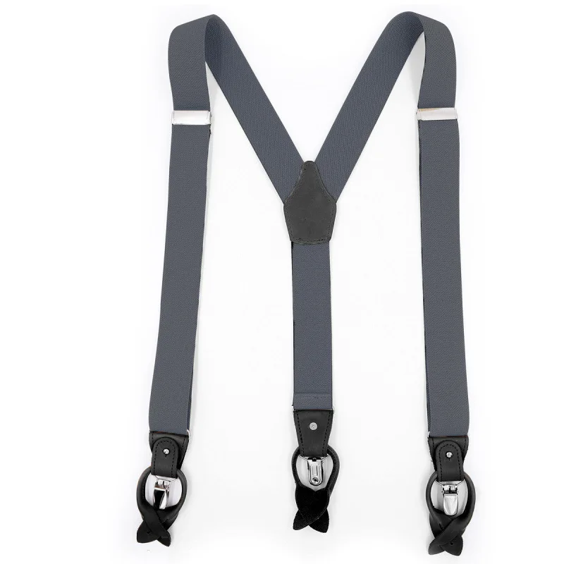 Men's Dual Braces Suspenders with Spaghetti Strap
