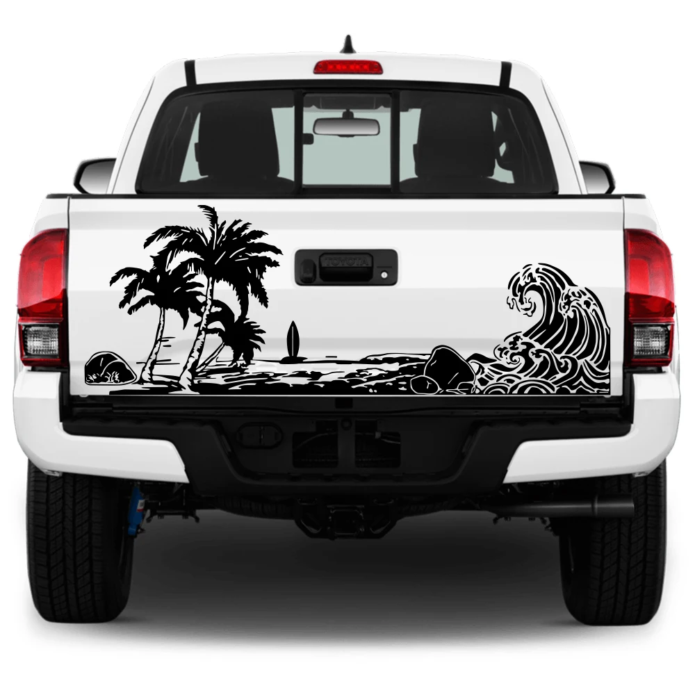 Car Stickers Pickup Back Door Decor Decals For Ford Ranger F150 Isuzu Dmax Chevrolet Silverado  VW Amarok Dodge RAM Toyota Hilux