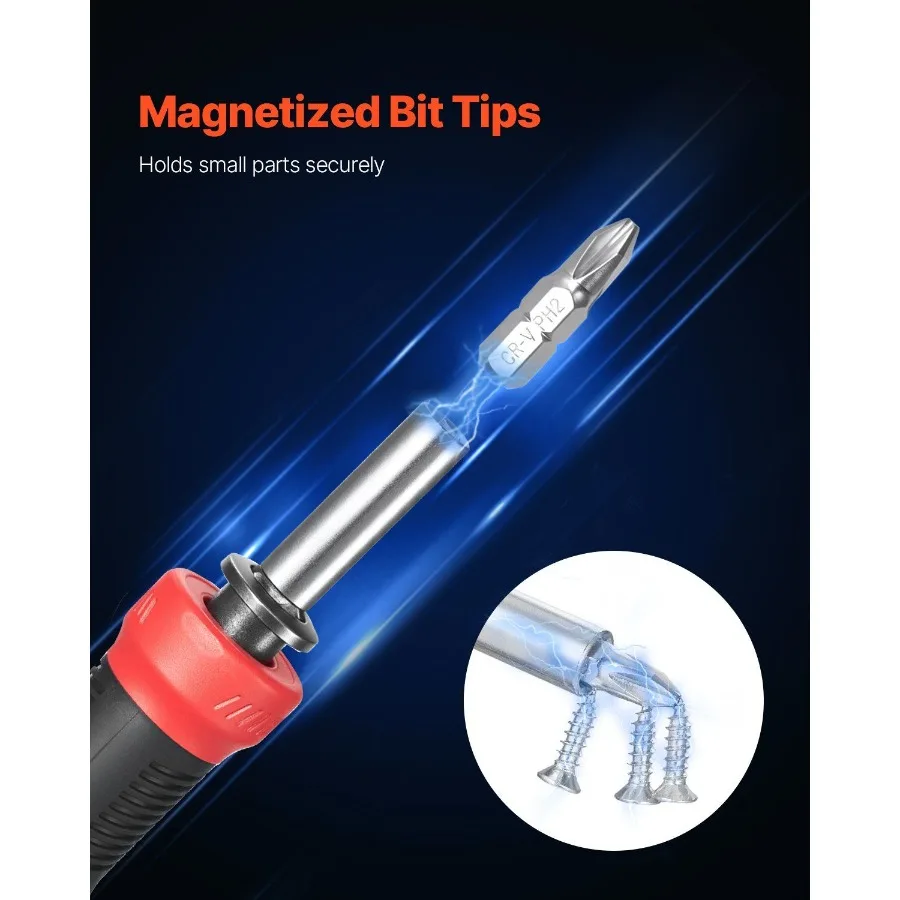 طقم مفك براغي مكون من 13 قطعة بمقبض مغناطيسي أدوات يدوية توركس فيليبس للمقابس