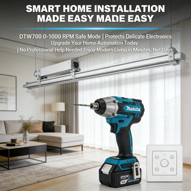 

Аккумуляторный бесщеточный шуруповерт Makita DTW700, 18В, с зарядным устройством и фрезой по дереву