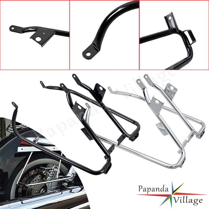 Steel Motorcyccle Rear Saddlebag Saddle Bag Support Brackets For Harley Touring Road King FLHX FLHXSE FLTR FLTRU FLTRX FLTRXSE