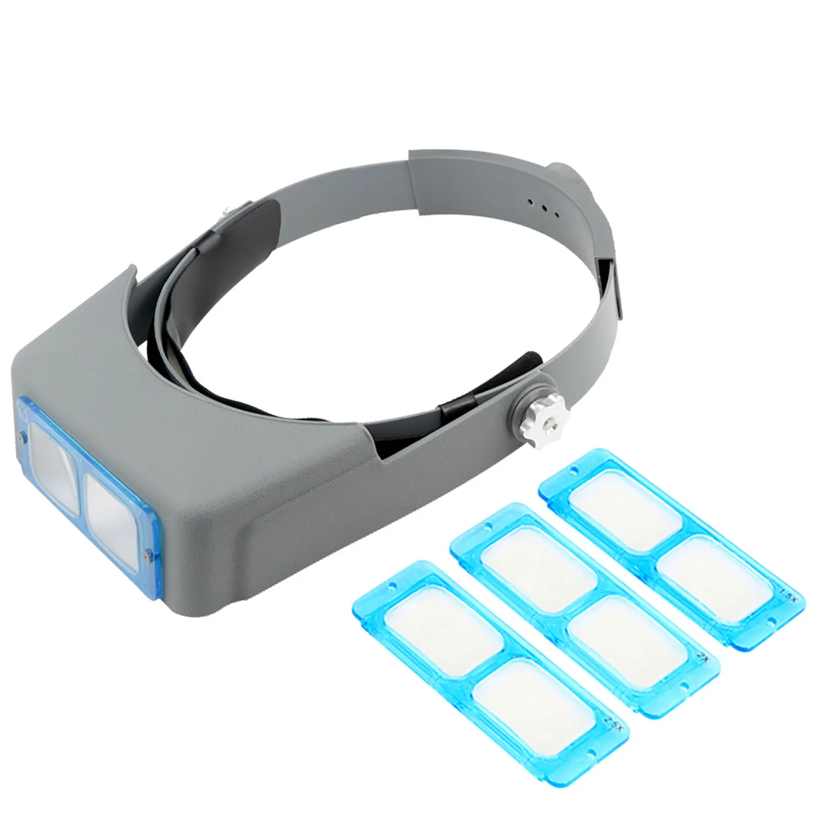 Head Mount Magnifier Binocular Magnifying Glasses 1.5X 2X 2.5X 3.5X Loupe Glass Jeweler Headband Magnifier With 4 Lens