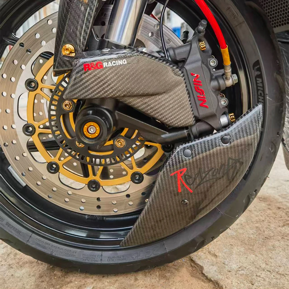 For Kawasaki Ninja ZX-6R 636 ZX6R 2024 2025 2026 100% Carbon Fiber Motorcycle Wheel Cover Brake disc Protector cover radiator