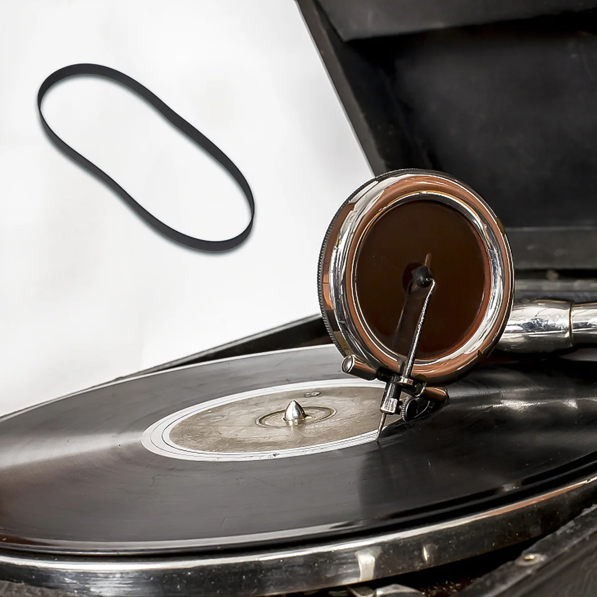 

2Pcs Rubber Cassette Tape Belts 5mm Width 71mm Diameter Replacement for Recorders Cd Dvd Drive Turntable Strap Wear Resistant