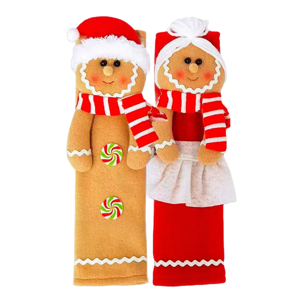 

Kitchen Appliance Handle Covers with Soft Fabric Elastic Bands for Refrigerator Microwave Dishwasher Protection