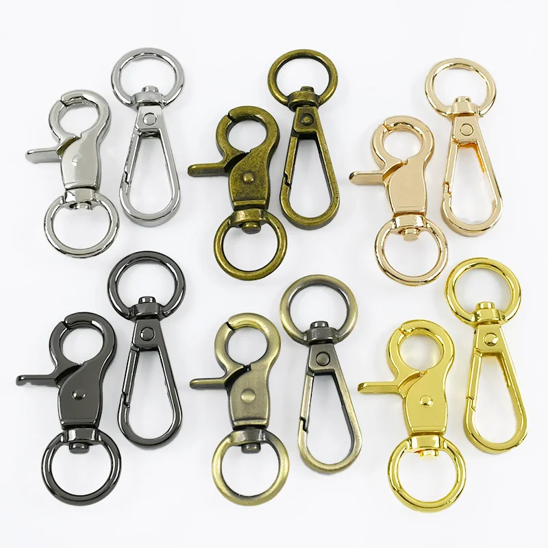 

10/20Pc Metal Carabiner Buckle Swivel Lobster Clasp Trigger Snap Hook Bag Strap Connector Key Ring Clip DIY Hardware Accessories