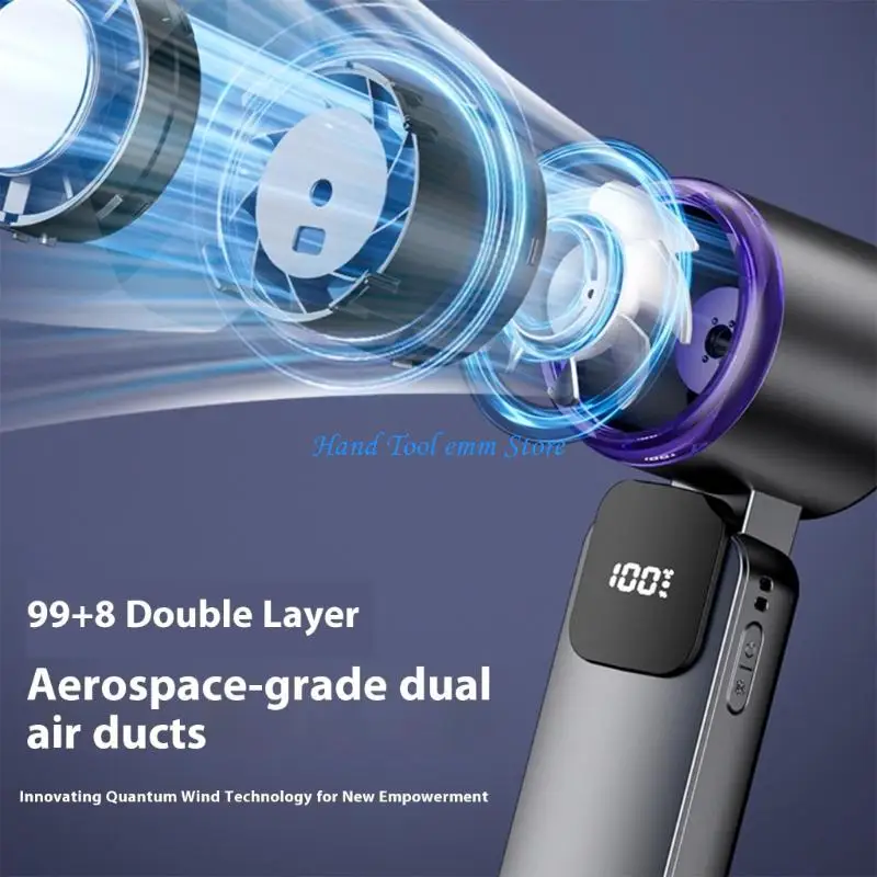 

H37F Handheld Fan 199 Speed Adjustments Ice Ceramic Cooling Technology 3500mAh Battery USB Rechargeable For Indoor Cooling