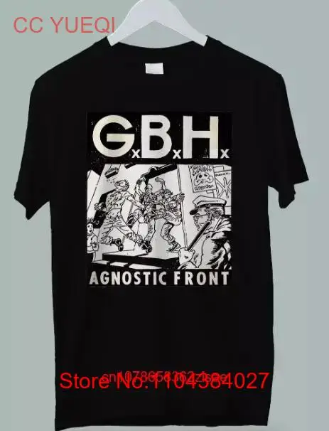

Футболка Agnostic Front Hardcore Punk Band GBH для Дня отца с длинными или короткими рукавами