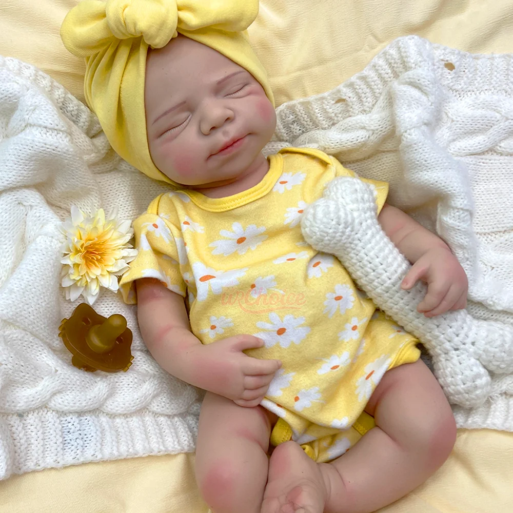 Boneca de Silicone Reborn de Corpo Inteiro de 50Cm Pintada/Não Pintada Brinquedos de Menino/Menina Falsos para Crianças Pais Artistas