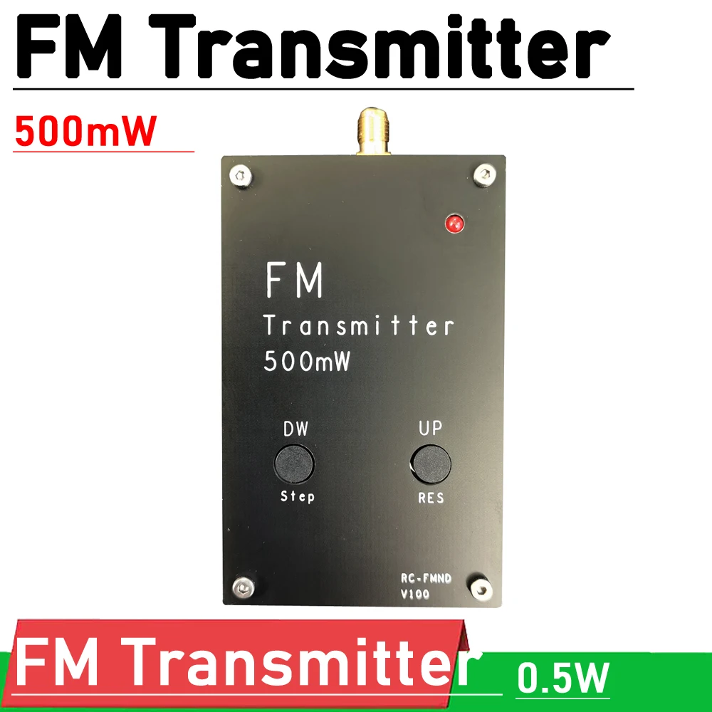 0.5W FM Transmitter FM Stereo transmitter 88-108MHz FOR Campus Radio DSP Radio broadcast Station Receiver