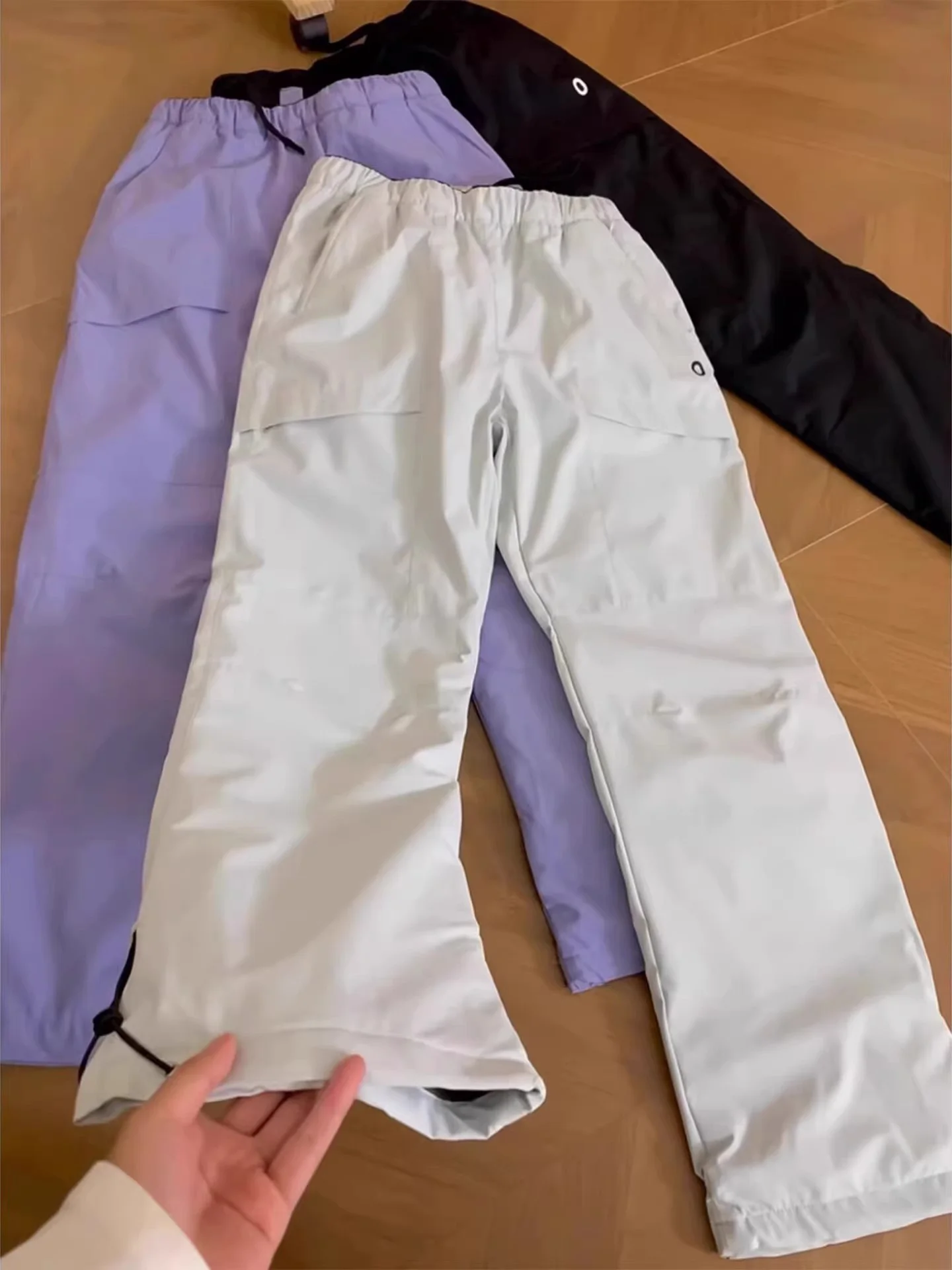 

Dopne Outdoor Tee-Proof Soft ell Ski Pants Men's Winter Warm Fce Lined Waterproof Snowproof Straight Leg Trousers