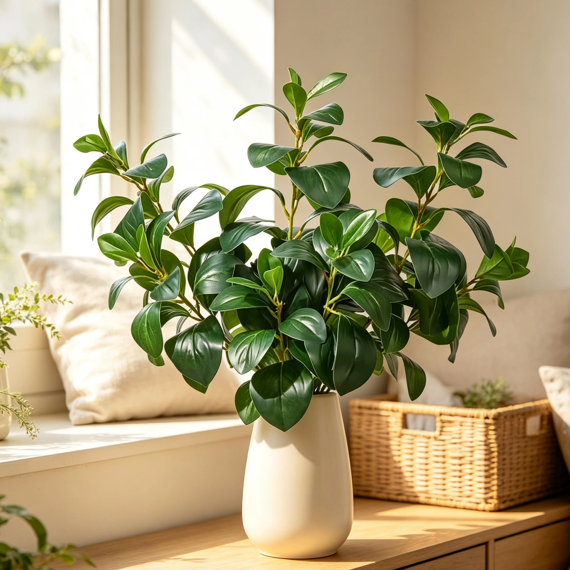 Künstlicher grüner Yulan-Brautpflanzenzweig für Hochzeit, Gartenparty, Esstisch, Bonsai, Schlafzimmer, Outdoor, Urlaub, DIY-Dekorationsgeschenke