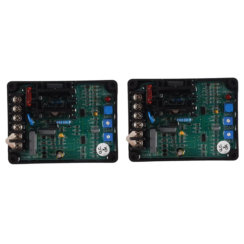 

2X GAVR-12A GAVR 12A AVR For Generator Automatic Voltage Regulator Board Voltage Regulator Board Generator Accessories