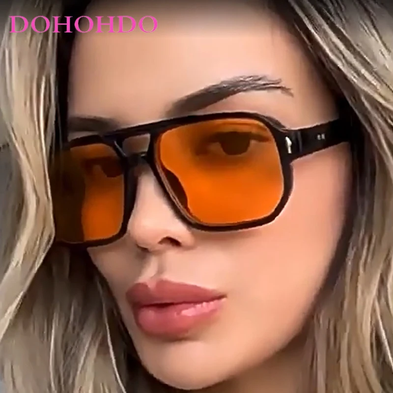 

Luxury Designer Oversized Square Pilot Sunglasses For Women Men Classic Vintage Sun Glasses UV400 Driving Shades Travel Eyewear