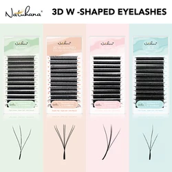 NATUHANA-Extension de cils en forme de 3D W, outils de maquillage pour les yeux