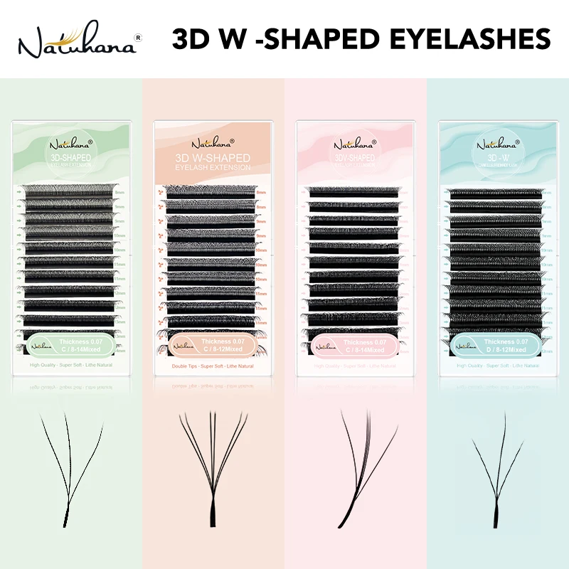 NATUHANA 3D-W Shape Eyelash Extension Eye Makeup tools