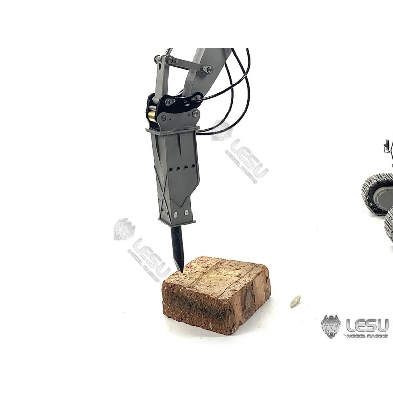 LESU Metal Hammer Part for 1/14 Hydraulic RC Excavator AC360 ET26L ET30H Shovel Spare Parts Outdoor Toys TH22103