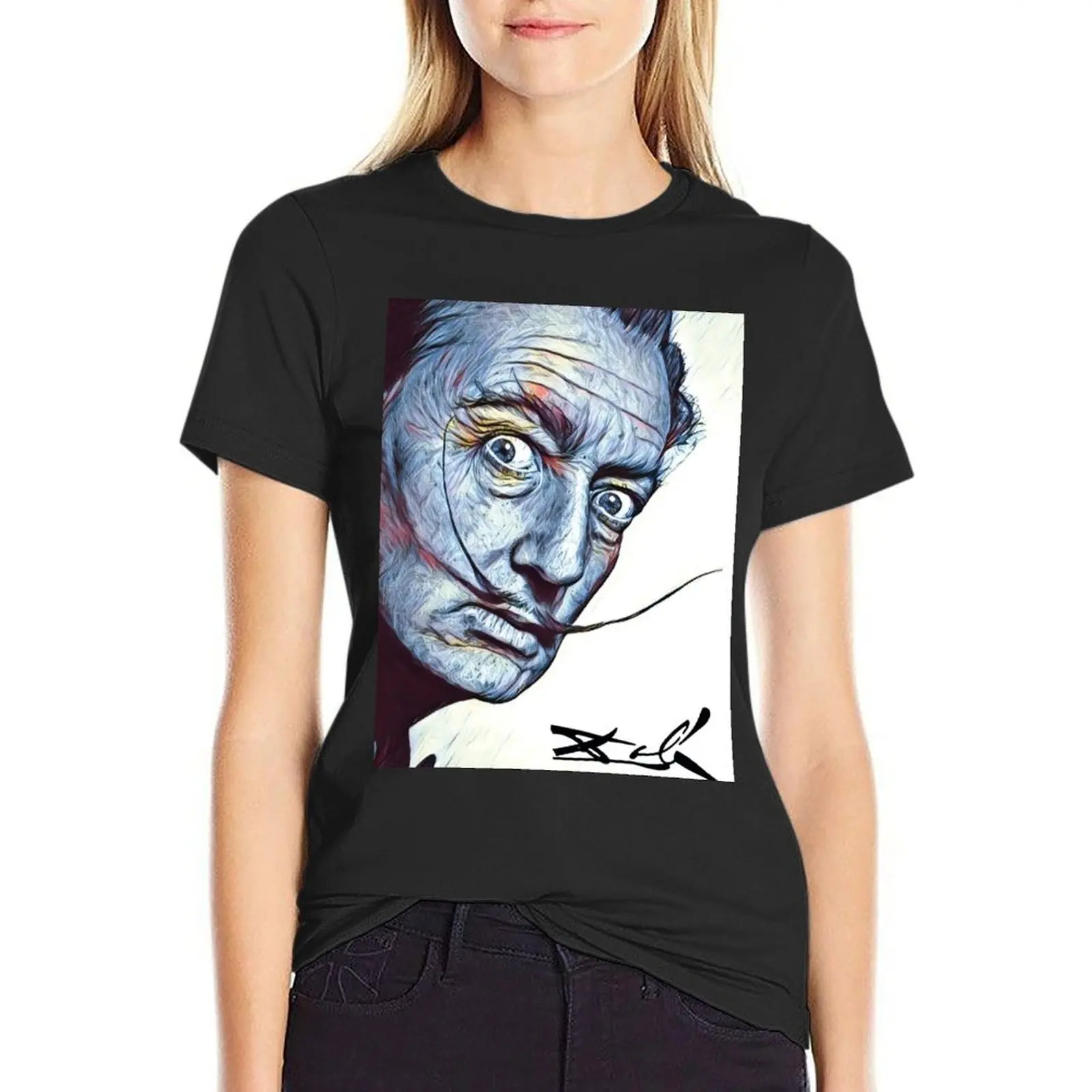 Salvador Dali - Weird Look T-Shirt kawaii clothes anime clothes oversized graphics Womens clothing