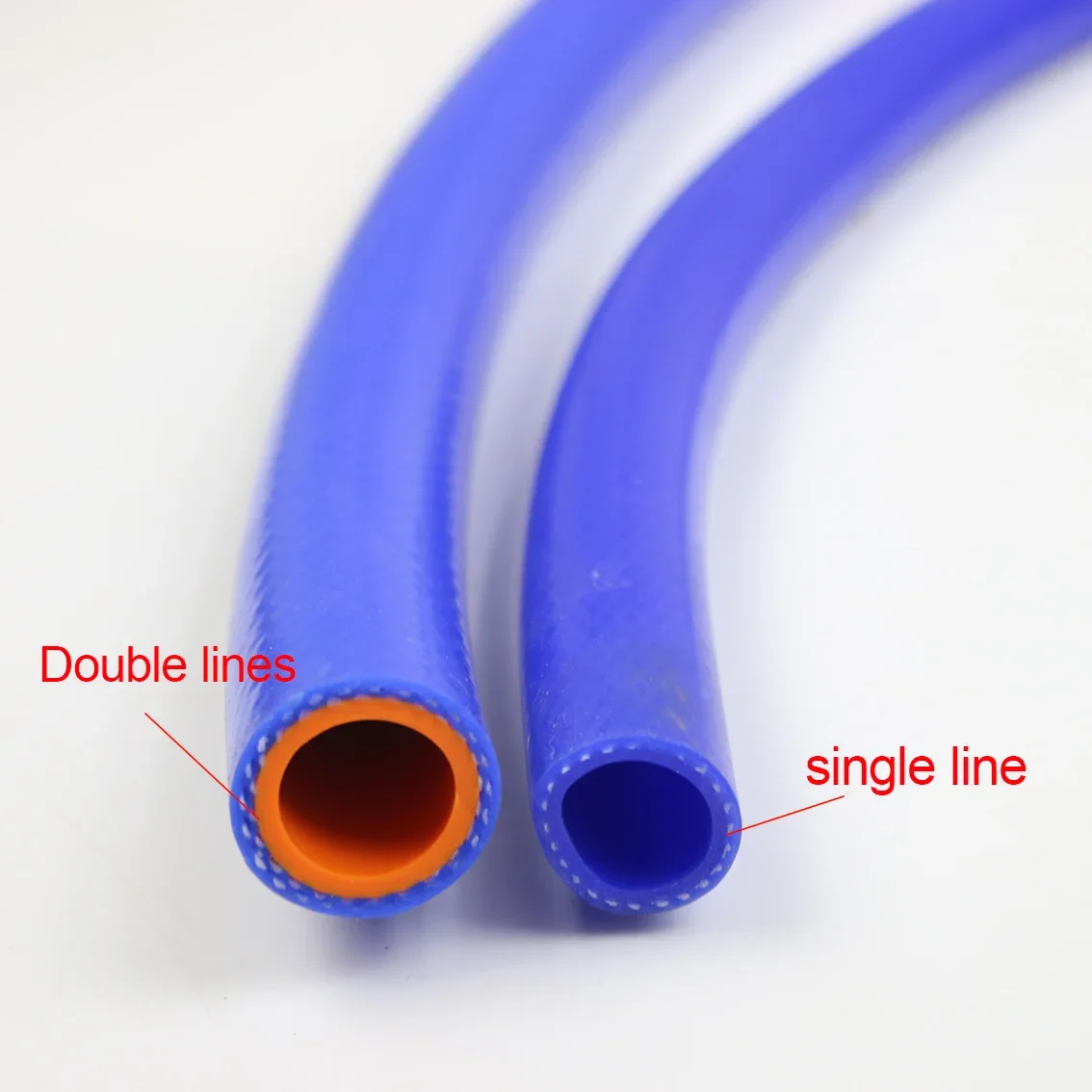 1m/Lot ID3-50mm Silicone Hose Heat Resistant High Pressure Automobile Cylinder Vacuum Pipe Double Layer/Single Layer Rubber Hose