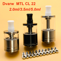 DSX Dvarw MTL CL RTA Tank Atomizer 22mm 316SS 2ml/3.5ml/5ml Single Coil with 11pcs AFC insert Vape Tank E-cigarette