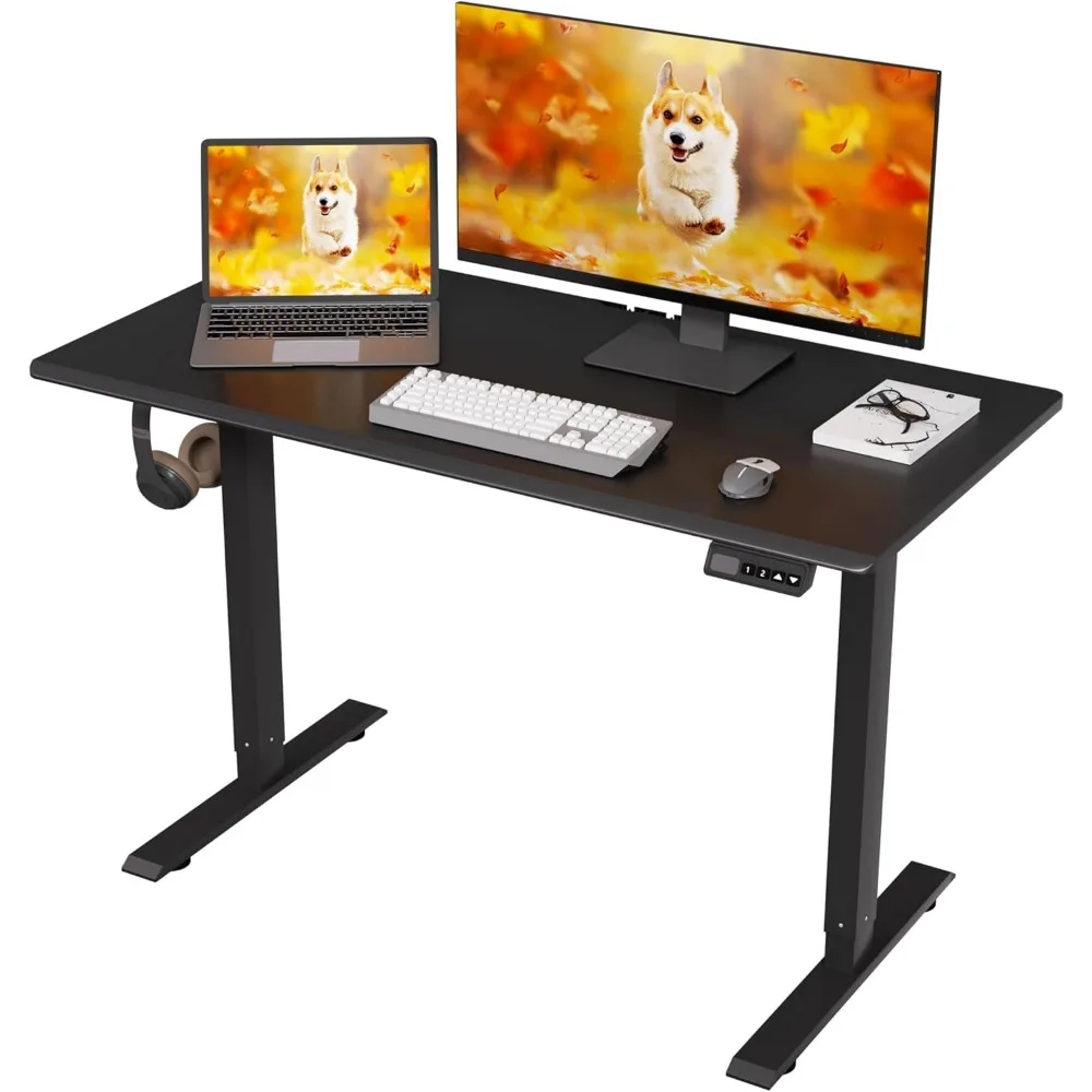 

Standing Desk,48 x 24 Inches Height Adjustable Table,Sit Stand Desk for Home Office,Computer Desk with Memory Preset Co