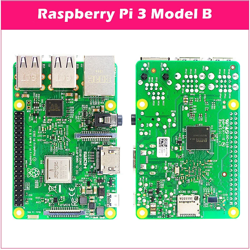 Raspberry Pi 3 Model B + 3B Board 1.4GHz 64-bit quad-core ARM Cortex-A53 CPU with WiFi&Bluetooth