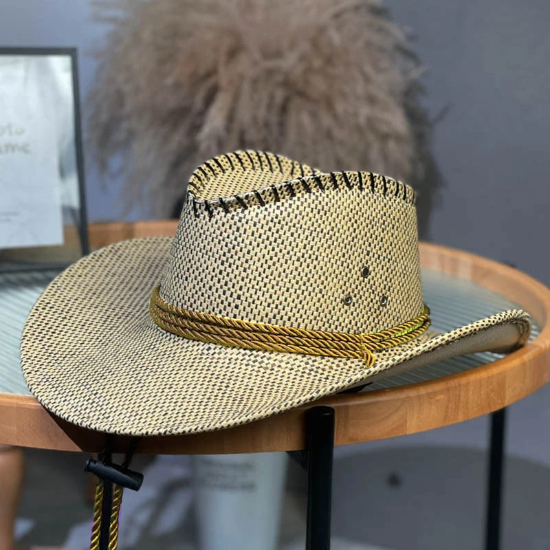 European Retro Cowboy Hat Farm Sun Protection Hat Big Hat Brim Sun Protection Effect Is Better For Outdoor Travel Outdoor Travel