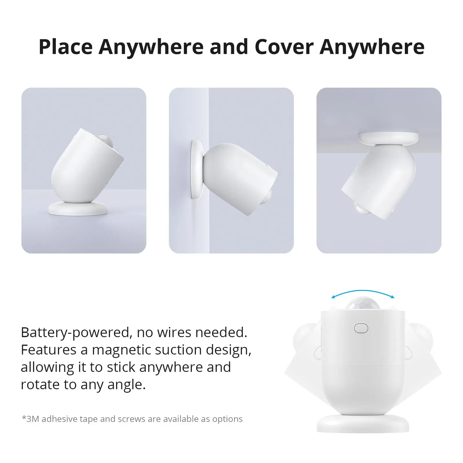 SONOFF-ZigBee Motion Sensor, Detecção de Luz Inteligente, Motion Trigger, Alarme, Trabalhar com ZBBridge via eWeLink App, Alexa, Google, SNZB-03P