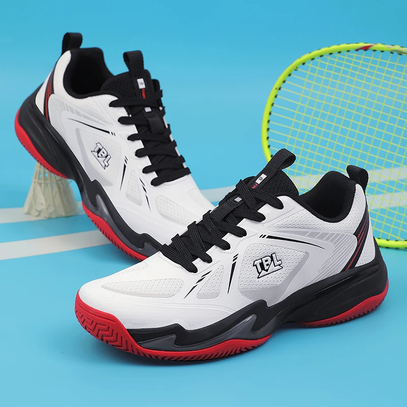 

Men's High-Performance Badminton Shoes Feather-Light Cushioning MD Sole Superior Stability Breathable Mesh for Indoor Play