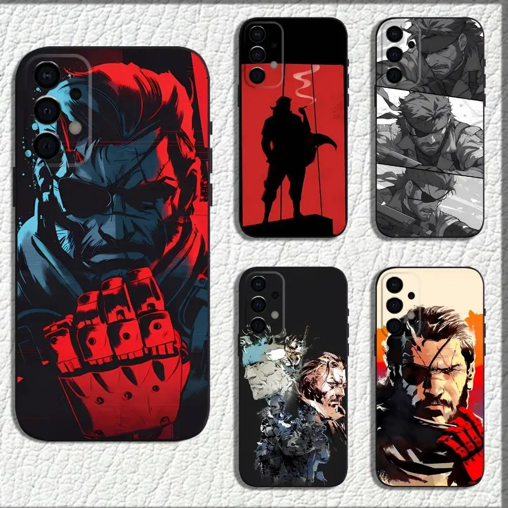 

M-Metal Gear S-Solid Solid Snake Phone Case For Samsung Galaxy A73,72,71,A52,51,40,41,A22,A32,31,A13,12,Note20 Soft Black Shell