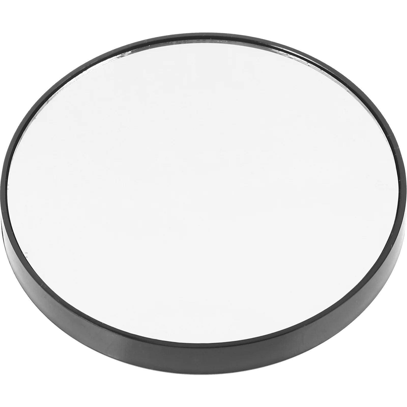 Espelho de ampliação 10x de 8.8cm, tamanho compacto, fácil de transportar, ferramenta de maquiagem para viagem, ventosas para banheiro, espelho de maquiagem compacto preto
