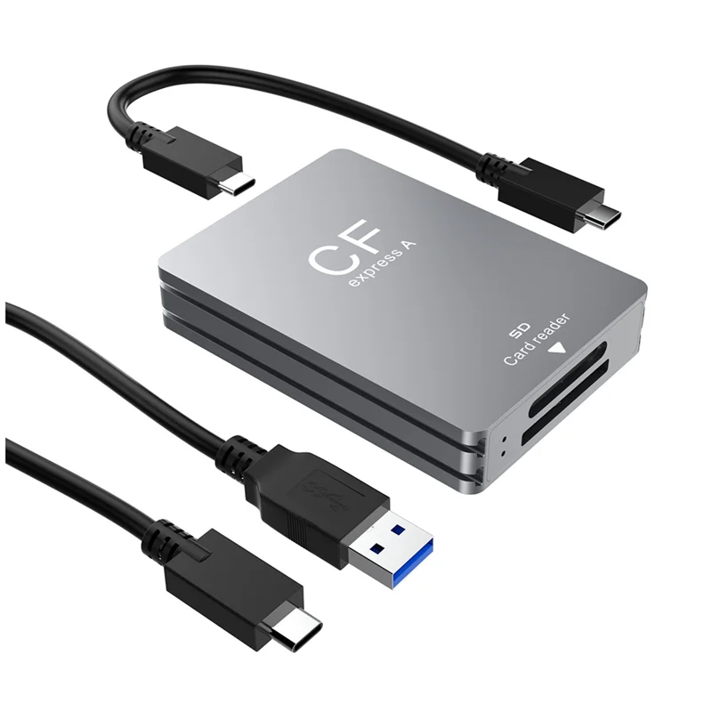 

A34M-2 в 1 Cfexpress Type A SD Card Reader USB 3.2 10 Гбит/с адаптер для чтения карт памяти с двумя слотами для зеркальных фотокарт