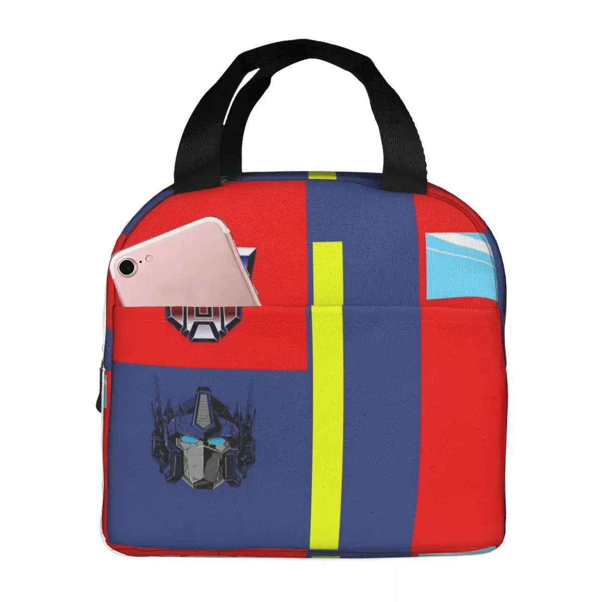 Autobots Prime Bag Lunch Bags Insulated Bento Box Portable Lunch Tote Picnic Bags Cooler Thermal Bag for Woman Children School