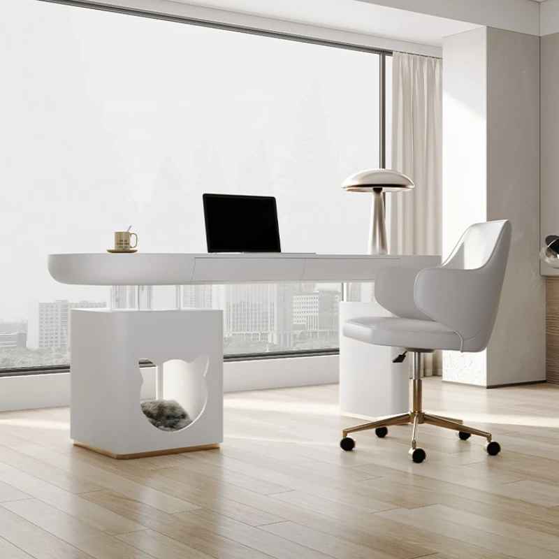 

Designer Creative Computer Desk Bedroom Home Desk Light Luxury Modern Adult Study Workbench Office Writing Desk