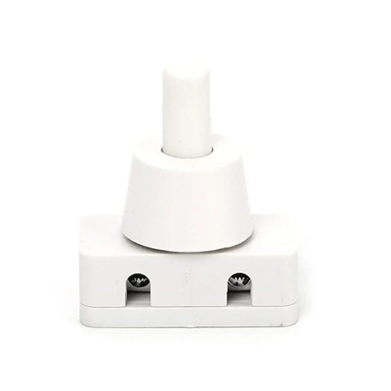 1pc Self-locking ON/OFF Push Button Switch AC250V 10A 2 Pins Latching Switch for Lamps Industrial Field Mini Power Switches
