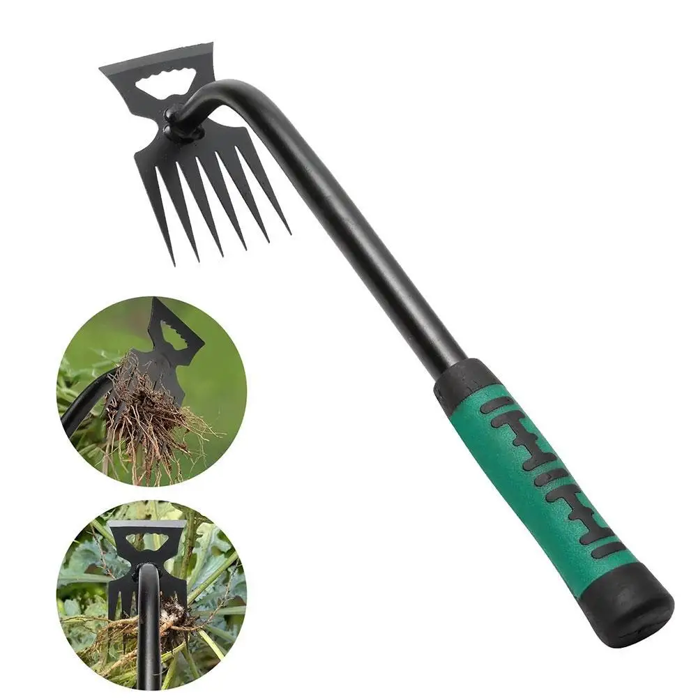 5/6/11 Teeths New Weed Control Tool Garden Weed Rake Manual Weed Remover Tool Household Garden Hand Weeding Removal Puller Tool