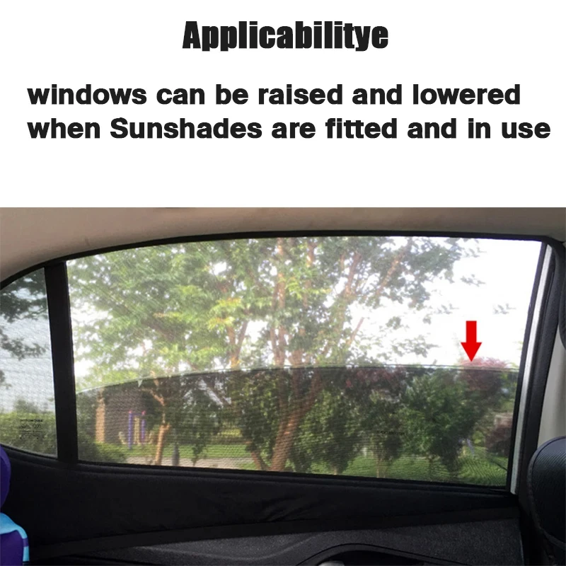 Universal Car Styling Accessories Sun Side Window Shade Curtain Rear Window Cover UV Protection Sunshade Visor Shield image 3