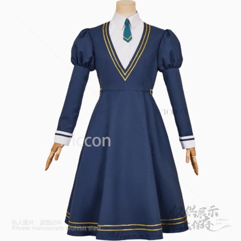 ساعة أينيمي الساحرة التأثيرية مياو نيمو قميص نسائي فستان ربطة عنق جوارب طويلة ملابس موحدة بدلة لعب الأدوار مخصصة لحفلة الهالوين