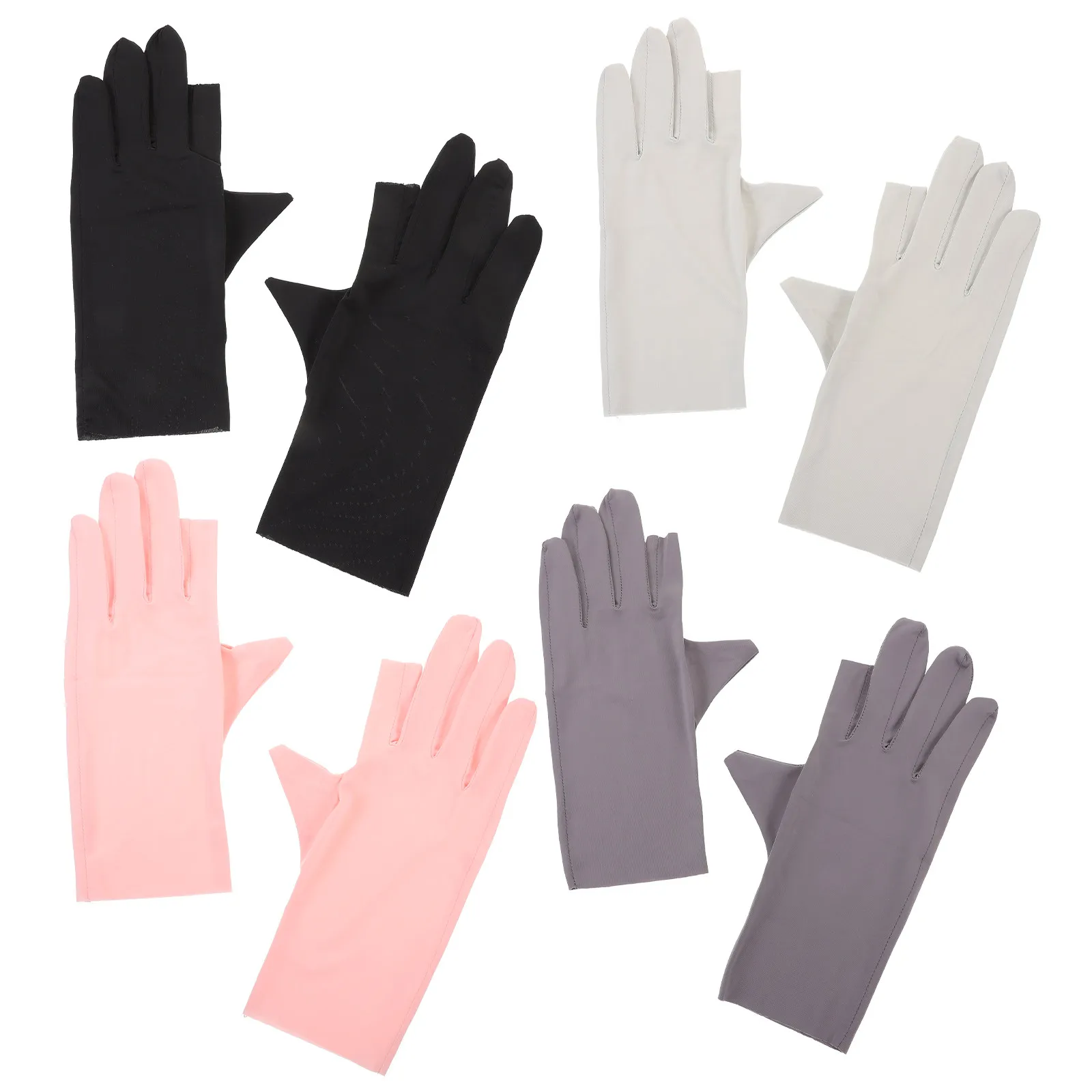 

4Pairs Nail Protection Gloves Uv Blocking Manicure Gloves for Gel Curing Salon Use Breathable Comfortable Nail Art Accessories